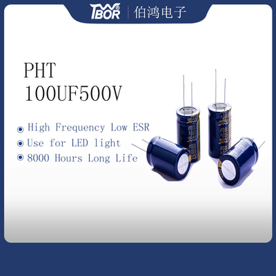 100uF500V LED লাইট ক্যাপাসিটর 22x35mm