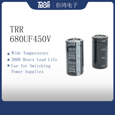 TRR 680UF450V উচ্চ ভোল্টেজ ইলেক্ট্রোলাইটিক ক্যাপাসিটর 35X50MM UPS ক্যাপাসিটর