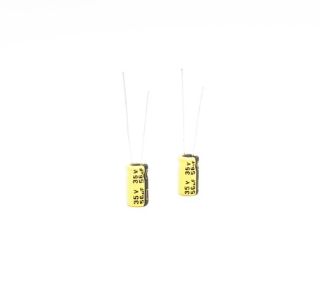 নিম্ন ESR উচ্চ তাপমাত্রার ক্যাপাসিটর 56UF35V রেডিয়াল লিড ইলেক্ট্রোলাইটিক ক্যাপাসিটর
