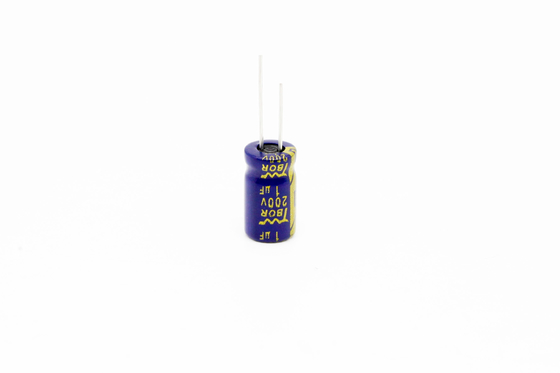 1UF200V নিম্ন ESR অ্যালুমিনিয়াম ইলেক্ট্রোলাইটিক ক্যাপাসিটর 6.3x11mm 8000 ঘন্টা