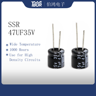 47uf35v অ্যালুমিনিয়াম ইলেক্ট্রোলাইটিক ক্যাপাসিটর 6.3x7