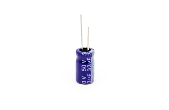 33uf50v 6.3x11 ক্ষুদ্র ক্যাপাসিটর উচ্চ ফ্রিকোয়েন্সি কম ESR অ্যালুমিনিয়াম ক্যাপাসিটর