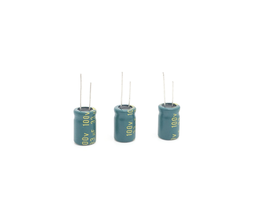 উচ্চ ফ্রিকোয়েন্সি 100uF 80V অ্যালুমিনিয়াম ইলেক্ট্রোলাইটিক ক্যাপাসিটর 10X20mm 5000 ঘন্টা