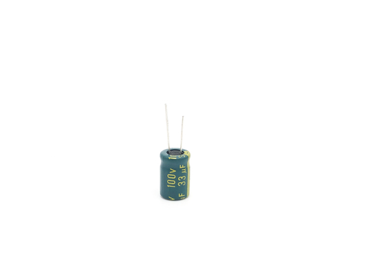 উচ্চ ফ্রিকোয়েন্সি 100uF 80V অ্যালুমিনিয়াম ইলেক্ট্রোলাইটিক ক্যাপাসিটর 10X20mm 5000 ঘন্টা