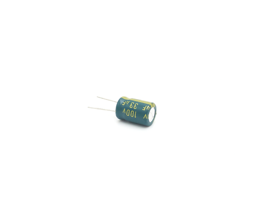 উচ্চ ফ্রিকোয়েন্সি 100uF 80V অ্যালুমিনিয়াম ইলেক্ট্রোলাইটিক ক্যাপাসিটর 10X20mm 5000 ঘন্টা
