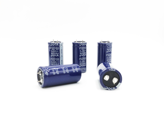 220UF 450V উচ্চ ভোল্টেজ ইলেক্ট্রোলাইটিক ক্যাপাসিটর 3000 ঘন্টা দীর্ঘ জীবন