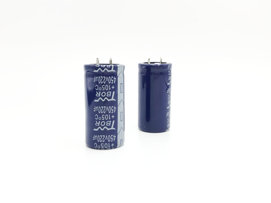220UF 450V উচ্চ ভোল্টেজ ইলেক্ট্রোলাইটিক ক্যাপাসিটর 3000 ঘন্টা দীর্ঘ জীবন