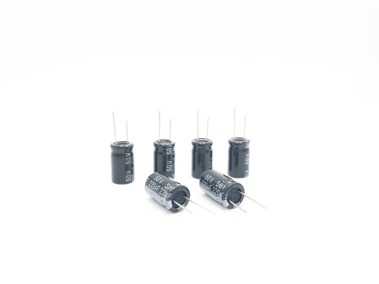 SMR 220UF 50V রেডিয়াল অ্যালুমিনিয়াম ইলেক্ট্রোলাইটিক ক্যাপাসিটর 10X17MM