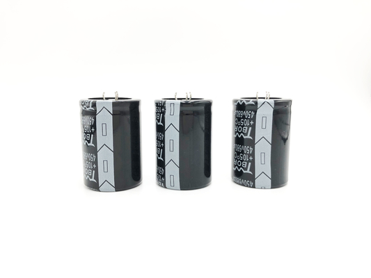 TRR 680UF450V উচ্চ ভোল্টেজ ইলেক্ট্রোলাইটিক ক্যাপাসিটর 35X50MM UPS ক্যাপাসিটর