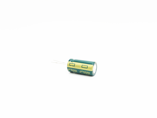 13X25mm LED লাইট ক্যাপাসিটর উচ্চ ফ্রিকোয়েন্সি 1000 Uf 50 ভোল্ট ক্যাপাসিটর