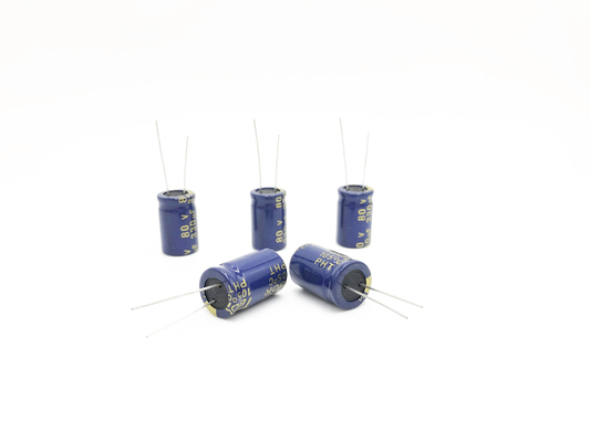 অ্যালুমিনিয়াম 13x20MM 330UF80V LED লাইট ক্যাপাসিটর ISO9001 RoHS