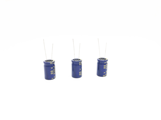 অ্যালুমিনিয়াম 13x20MM 330UF80V LED লাইট ক্যাপাসিটর ISO9001 RoHS