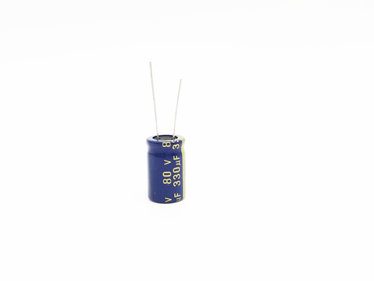 অ্যালুমিনিয়াম 13x20MM 330UF80V LED লাইট ক্যাপাসিটর ISO9001 RoHS