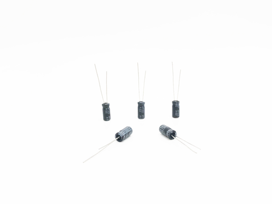 22UF 25V মিনিয়েচার অ্যালুমিনিয়াম ইলেক্ট্রোলাইটিক ক্যাপাসিটার 5X11 মিমি RoHS