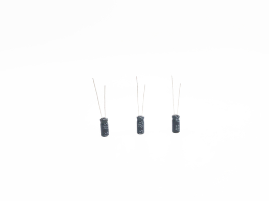 22UF 25V মিনিয়েচার অ্যালুমিনিয়াম ইলেক্ট্রোলাইটিক ক্যাপাসিটার 5X11 মিমি RoHS