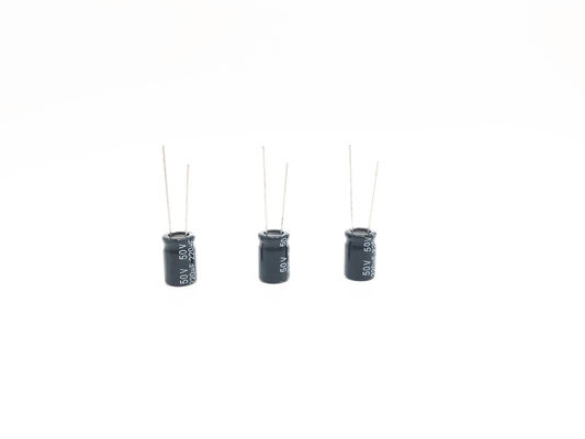 অ্যালুমিনিয়াম 10X13mm 220uf 50v ইলেক্ট্রোলাইটিক ক্যাপাসিটর 20% সহনশীলতা