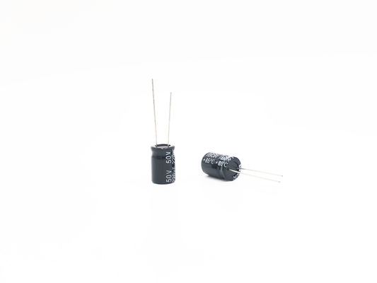 অ্যালুমিনিয়াম 10X13mm 220uf 50v ইলেক্ট্রোলাইটিক ক্যাপাসিটর 20% সহনশীলতা
