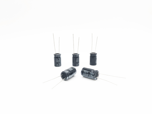 220UF50V 10X17mm ক্ষুদ্র ক্যাপাসিটর রেডিয়াল টাইপ