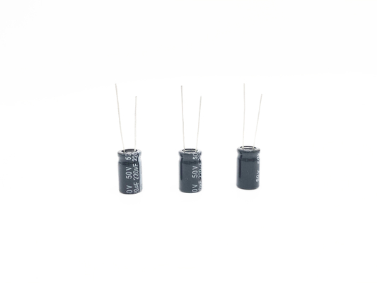 220UF50V 10X17mm ক্ষুদ্র ক্যাপাসিটর রেডিয়াল টাইপ