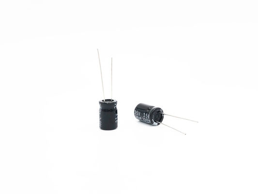 TW BOR মিনিয়েচার ক্যাপাসিটর 330UF35V 10X15mm রেডিয়াল ইলেক্ট্রোলাইটিক ক্যাপাসিটর
