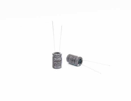 ISO9001 10X13MM অ্যালুমিনিয়াম ইলেক্ট্রোলাইটিক ক্যাপাসিটর CFL 10UF 250V