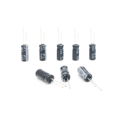 5x11mm 1UF 63V রেডিয়াল ইলেক্ট্রোলাইটিক ক্যাপাসিটর উচ্চ তাপমাত্রা সার্কিট
