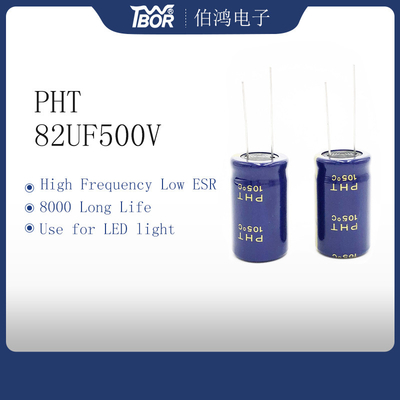 PHT 82UF 500V লং লাইফ রেডিয়াল ইলেক্ট্রোলাইটিক ক্যাপাসিটর 22X30mm