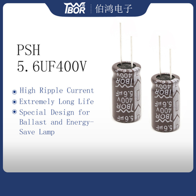 5.6uF 400v রেডিয়াল ইলেক্ট্রোলাইটিক ক্যাপাসিটর 10x16mm উচ্চ রিপল কারেন্ট