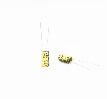 56UF35V SMT ইলেক্ট্রোলাইটিক ক্যাপাসিটর 6.3x11mm উচ্চ তাপমাত্রা ইলেক্ট্রোলাইটিক ক্যাপাসিটর