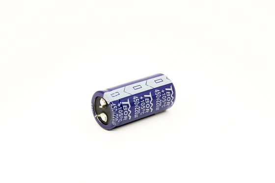 ইলেক্ট্রোলাইটিক ক্যাপাসিটর 220uf 450v ISO9001-এ 30x35mm স্ন্যাপ