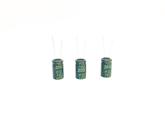 PHR 33UF250V উচ্চ ভোল্টেজ ইলেক্ট্রোলাইটিক ক্যাপাসিটর 10X20MM 5000 ঘন্টা