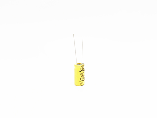 LED লাইটের জন্য 10x13mm উচ্চ তাপমাত্রার ক্যাপাসিটর 6.8uF400V