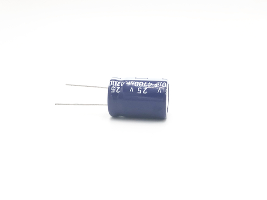 18x25mm রিডিয়াল ইলেক্ট্রোলাইটিক ক্যাপাসিটর ISO9001 পাওয়ার সুইচ ক্যাপাসিটর